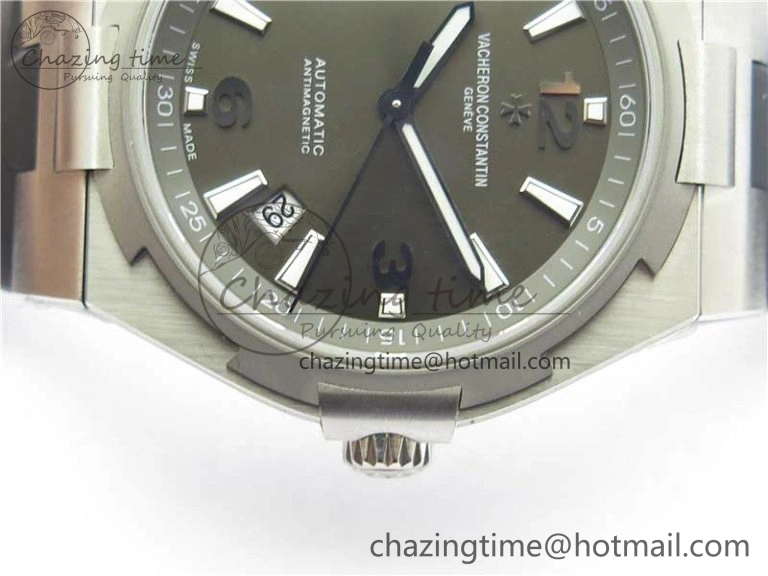 Overseas SS MKS 1:1 Best Edition Gray Dial on Black Rubber Strap MIYOTA 9015