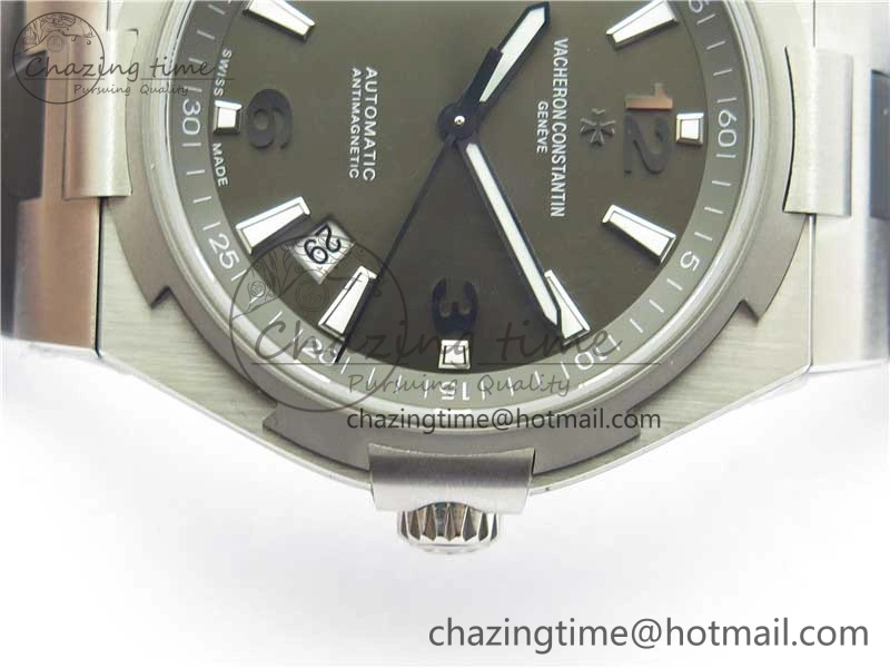 Overseas SS MKS 1:1 Best Edition Gray Dial on Black Rubber Strap MIYOTA 9015