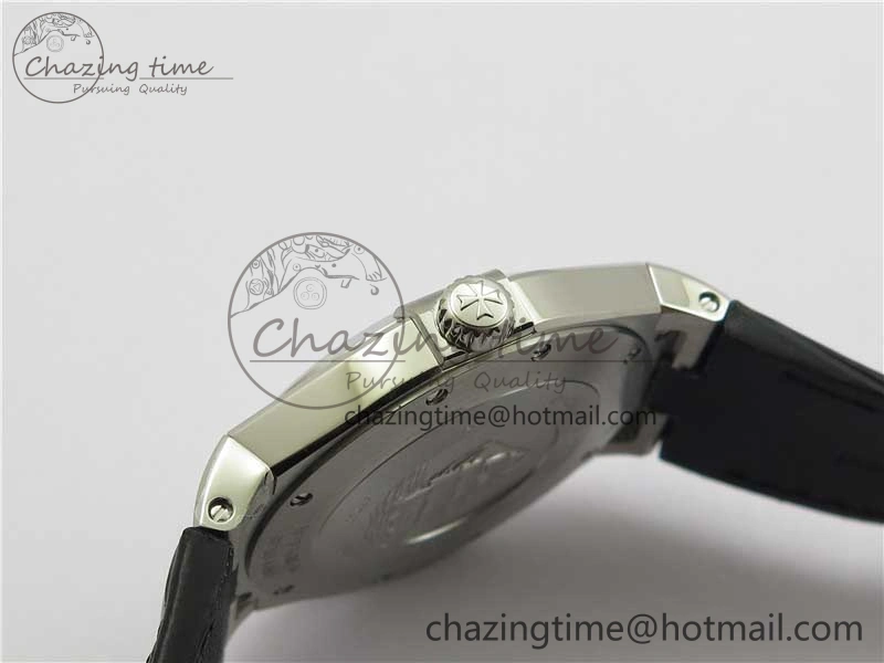 Overseas SS MKS 1:1 Best Edition White Dial on Black Leather Strap MIYOTA 9015