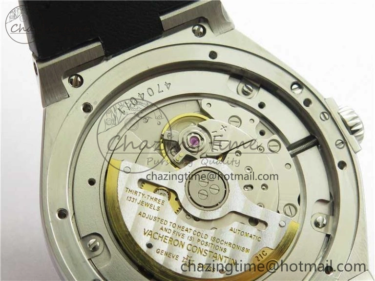 Overseas SS MKS 1:1 Best Edition White Dial on Black Leather Strap MIYOTA 9015