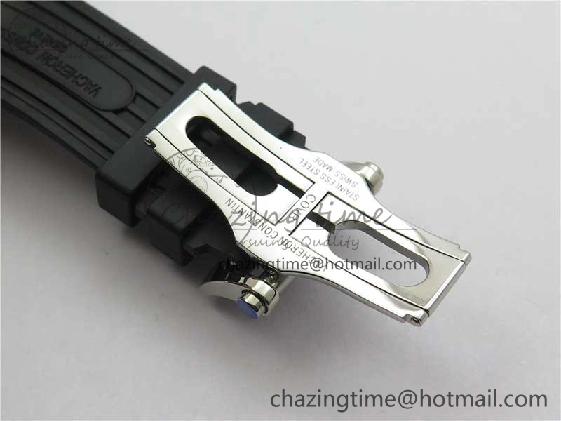 Overseas SS MKS 1:1 Best Edition White Dial on Black Rubber Strap MIYOTA 9015