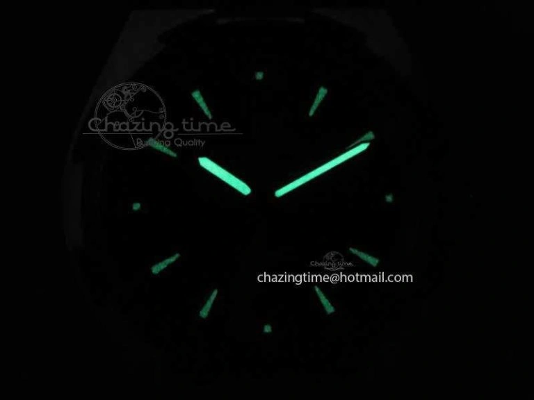 Overseas SS RG JJF 1:1 Best Edition Black Dial On Rubber Strap MIYOTA 9015