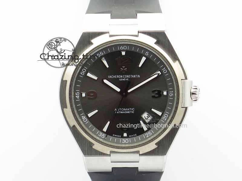 Overseas SS Ti JJF 1:1 Best Edition Gray Dial On Rubber Strap MIYOTA 9015