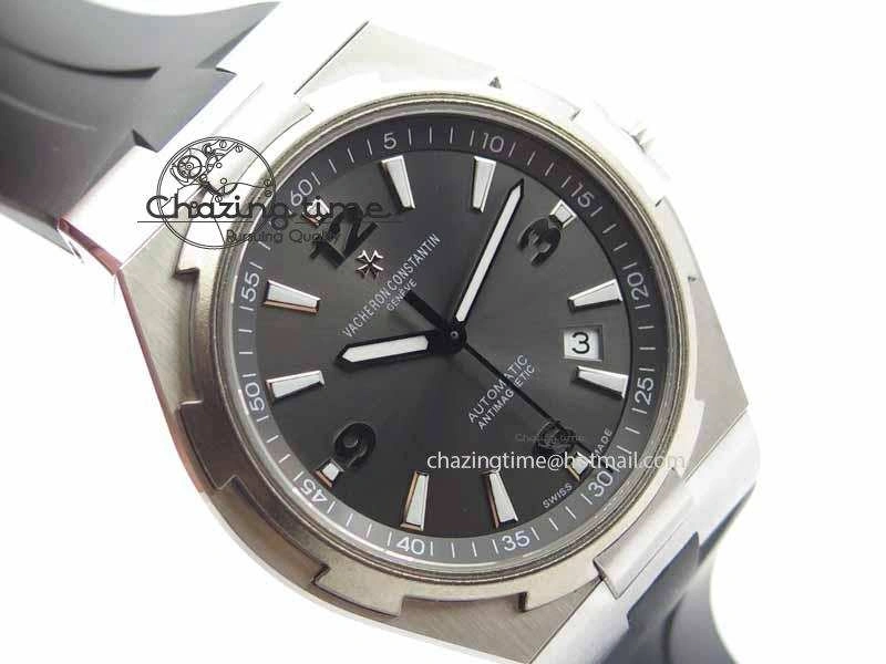 Overseas SS Ti JJF 1:1 Best Edition Gray Dial On Rubber Strap MIYOTA 9015