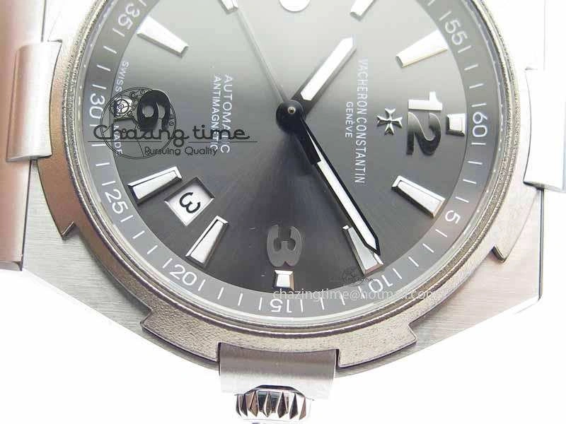 Overseas SS Ti JJF 1:1 Best Edition Gray Dial On Rubber Strap MIYOTA 9015