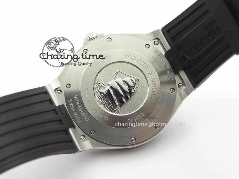 Overseas SS Ti JJF 1:1 Best Edition Gray Dial On Rubber Strap MIYOTA 9015
