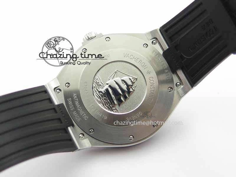 Overseas SS Ti JJF 1:1 Best Edition Gray Dial On Rubber Strap MIYOTA 9015
