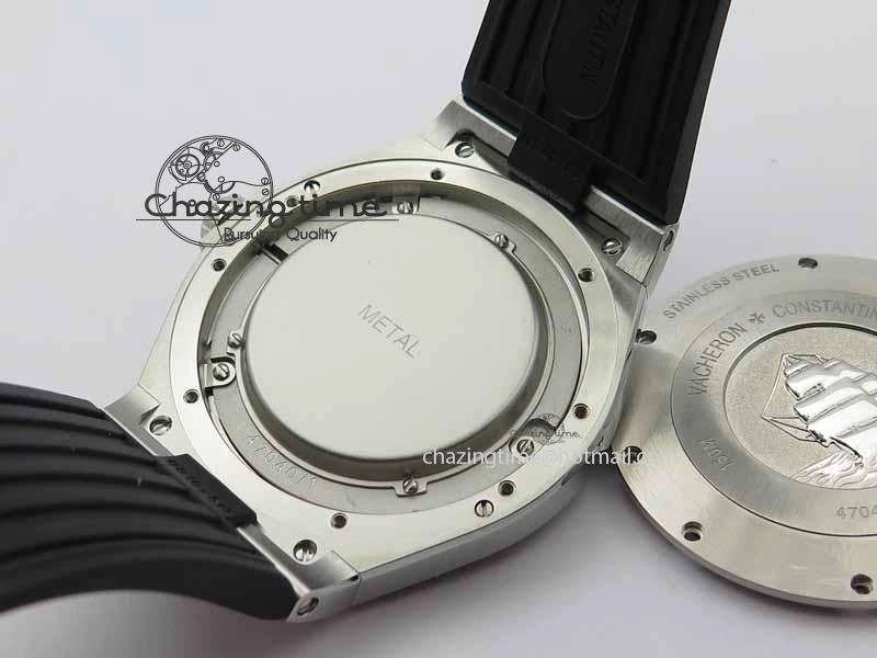 Overseas SS Ti JJF 1:1 Best Edition Gray Dial On Rubber Strap MIYOTA 9015