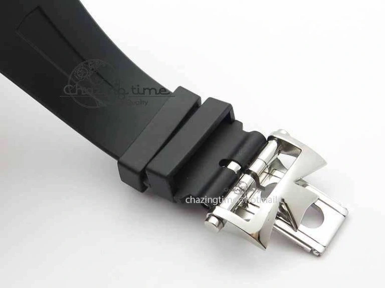 Overseas SS Ti JJF 1:1 Best Edition Gray Dial On Rubber Strap MIYOTA 9015