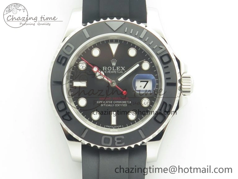 Overseas SS Ti JJF 1:1 Best Edition Gray Dial On Rubber Strap MIYOTA 9015