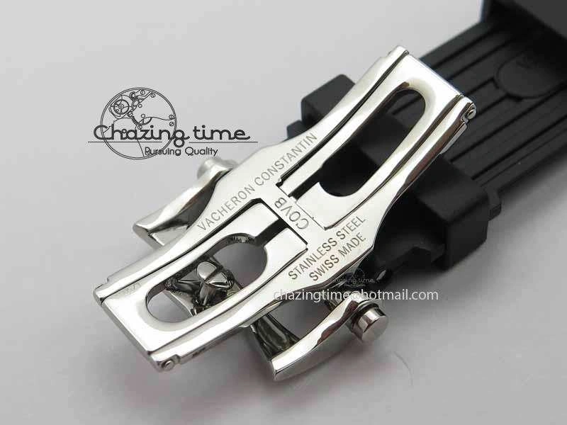 Overseas SS Ti JJF 1:1 Best Edition Gray Dial On Rubber Strap MIYOTA 9015