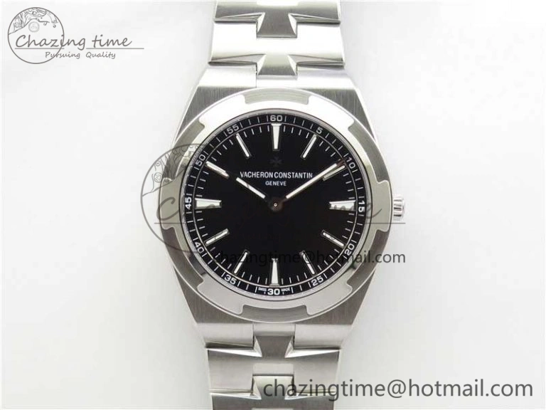 Overseas Ultra-Thin 2000V XF Best Edition Black Dial on SS Bracelet A1120