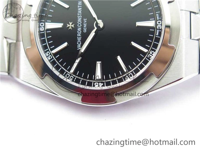 Overseas Ultra-Thin 2000V XF Best Edition Black Dial on SS Bracelet A1120