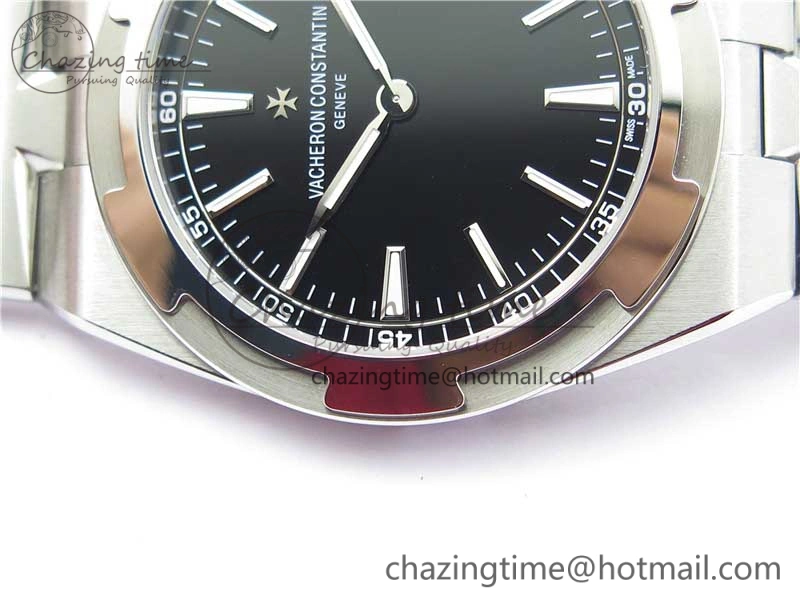 Overseas Ultra-Thin 2000V XF Best Edition Black Dial on SS Bracelet A1120