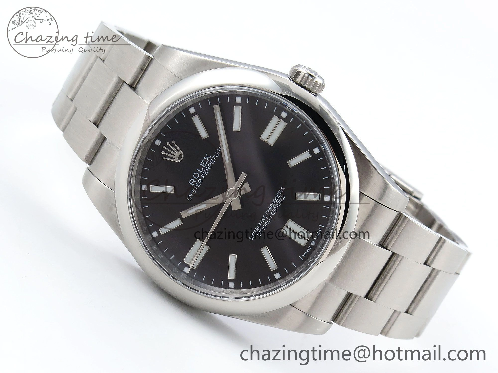 Oyster Perpetual 124300 41mm APF 1:1 Best Edition 904L Steel Black Dial VR3230