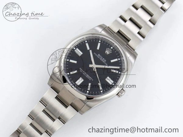 Oyster Perpetual 124300 41mm APF 1:1 Best Edition 904L Steel Black Dial VR3230