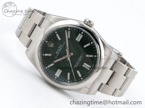 Oyster Perpetual 124300 41mm APF 1:1 Best Edition 904L Steel Green Dial VR3230