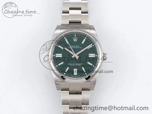 Oyster Perpetual 124300 41mm APF 1:1 Best Edition 904L Steel Green Dial VR3230