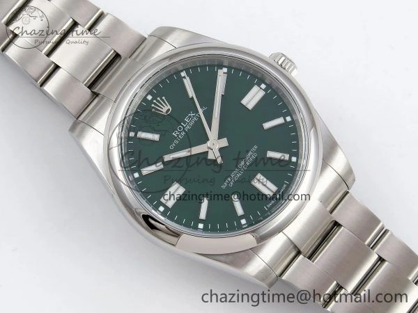 Oyster Perpetual 124300 41mm APF 1:1 Best Edition 904L Steel Green Dial VR3230