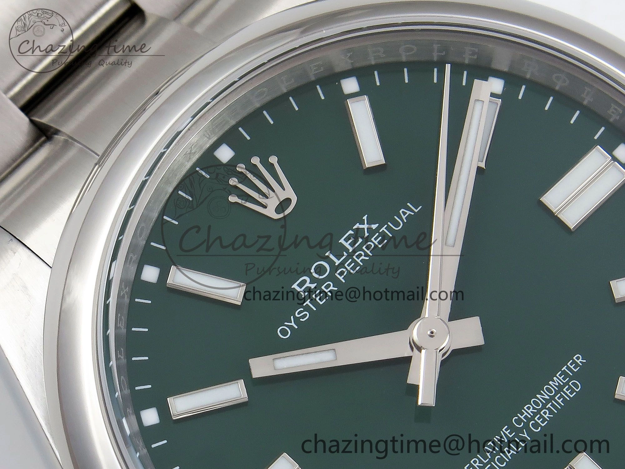 Oyster Perpetual 124300 41mm APF 1:1 Best Edition 904L Steel Green Dial VR3230