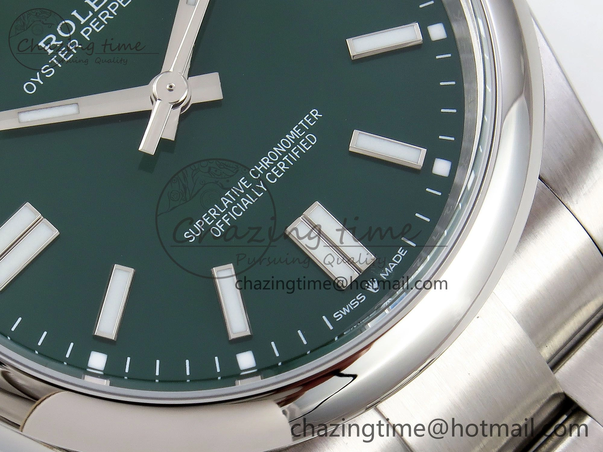 Oyster Perpetual 124300 41mm APF 1:1 Best Edition 904L Steel Green Dial VR3230