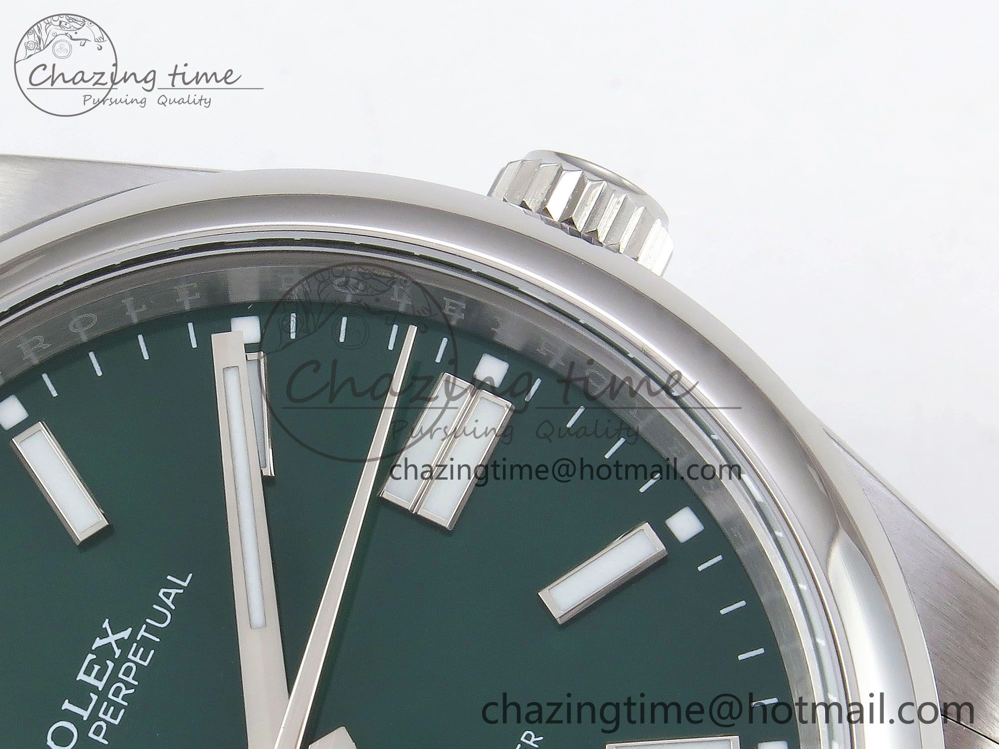 Oyster Perpetual 124300 41mm APF 1:1 Best Edition 904L Steel Green Dial VR3230