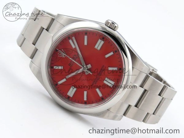 Oyster Perpetual 124300 41mm APF 1:1 Best Edition 904L Steel Red Dial VR3230