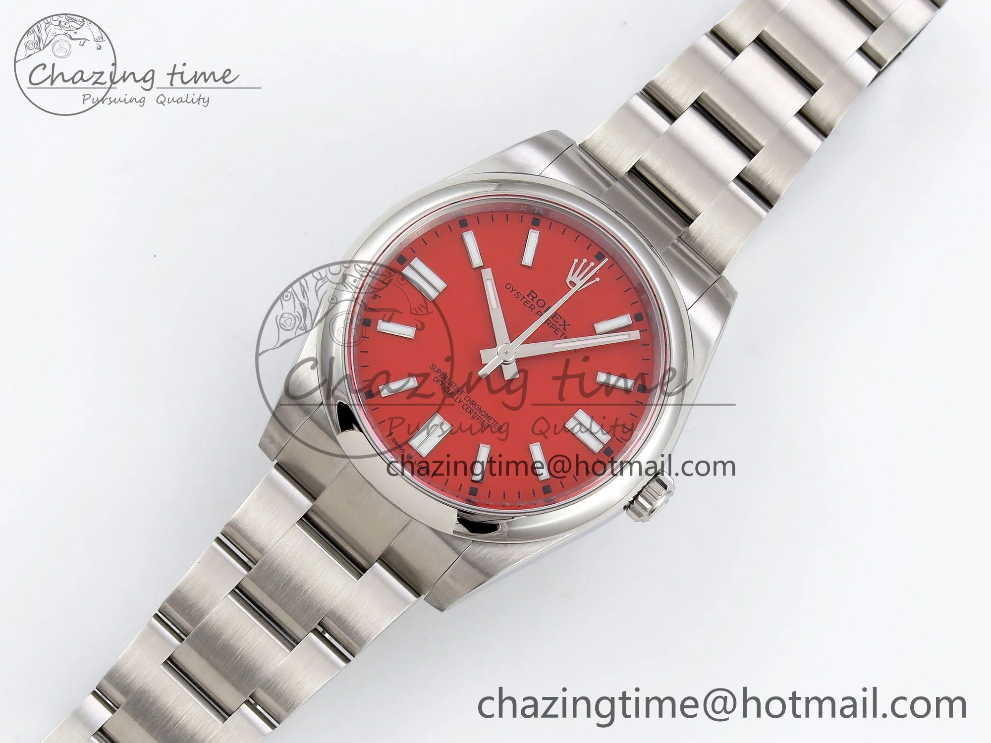 Oyster Perpetual 124300 41mm APF 1:1 Best Edition 904L Steel Red Dial VR3230