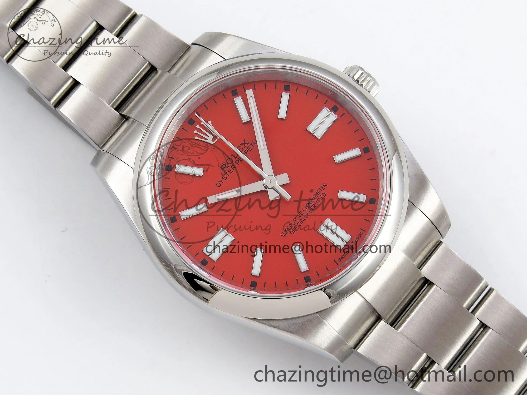 Oyster Perpetual 124300 41mm APF 1:1 Best Edition 904L Steel Red Dial VR3230