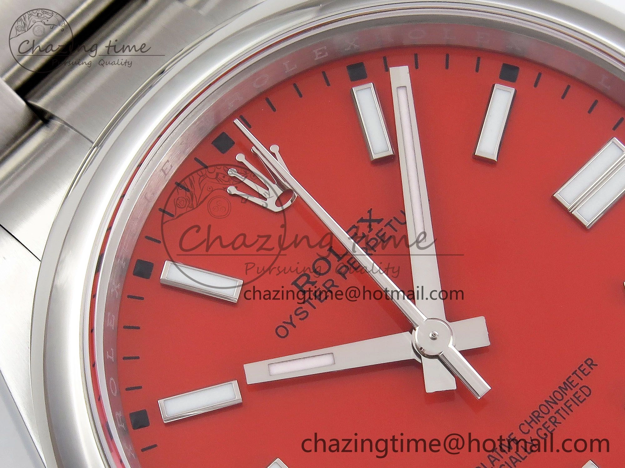 Oyster Perpetual 124300 41mm APF 1:1 Best Edition 904L Steel Red Dial VR3230