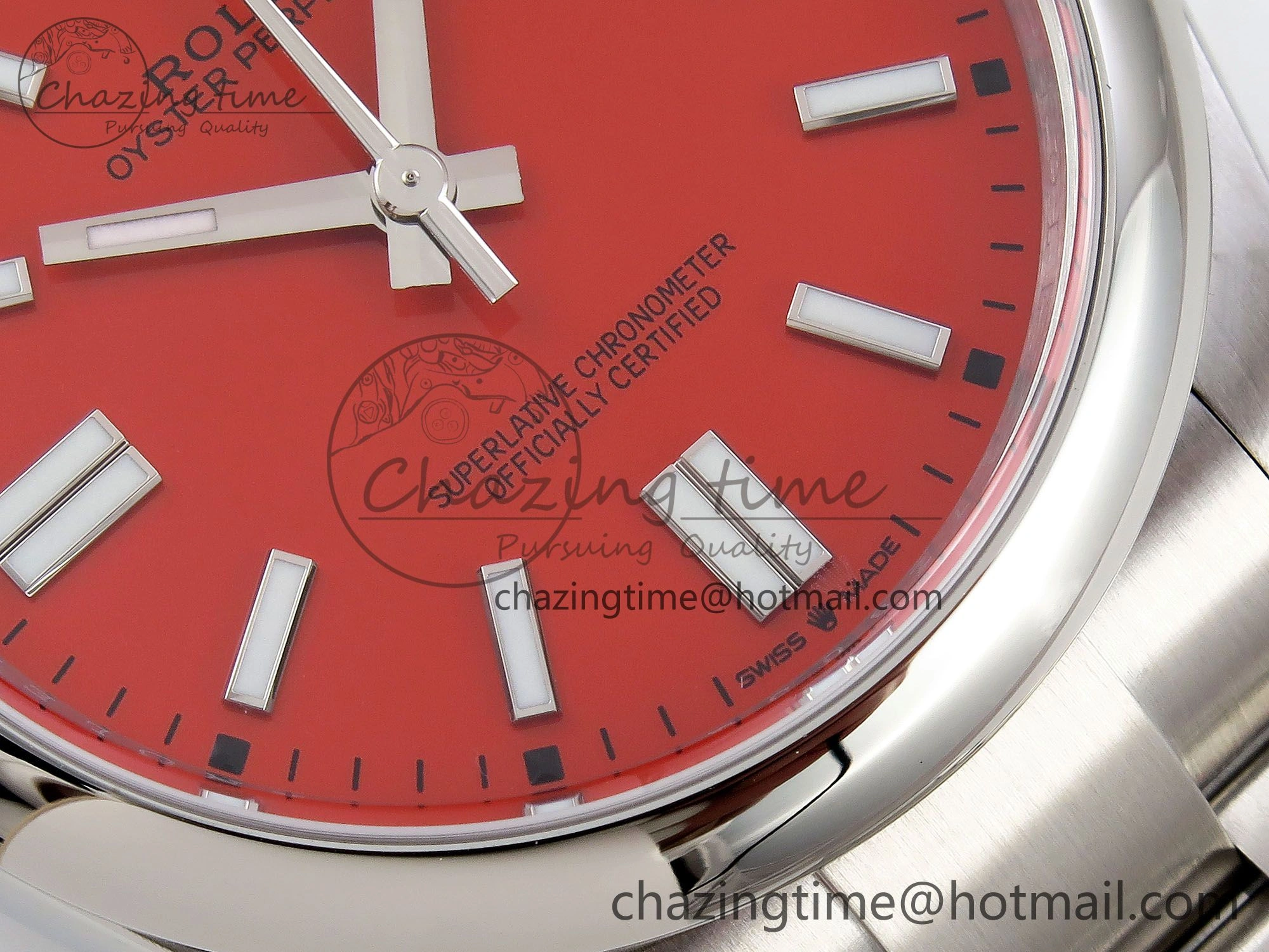 Oyster Perpetual 124300 41mm APF 1:1 Best Edition 904L Steel Red Dial VR3230