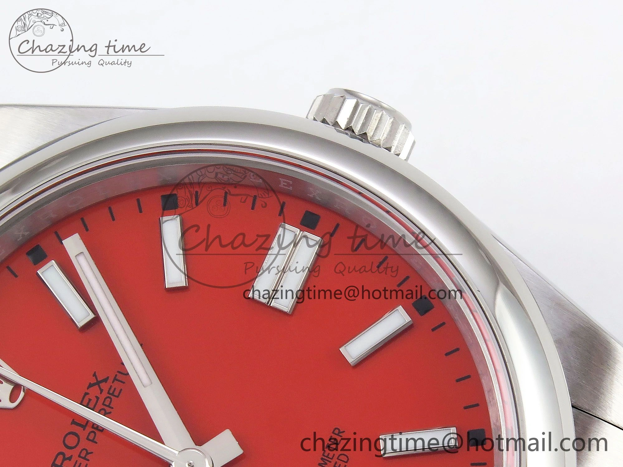 Oyster Perpetual 124300 41mm APF 1:1 Best Edition 904L Steel Red Dial VR3230