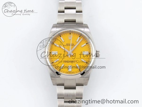 Oyster Perpetual 124300 41mm APF 1:1 Best Edition 904L Steel Yellow Dial VR3230