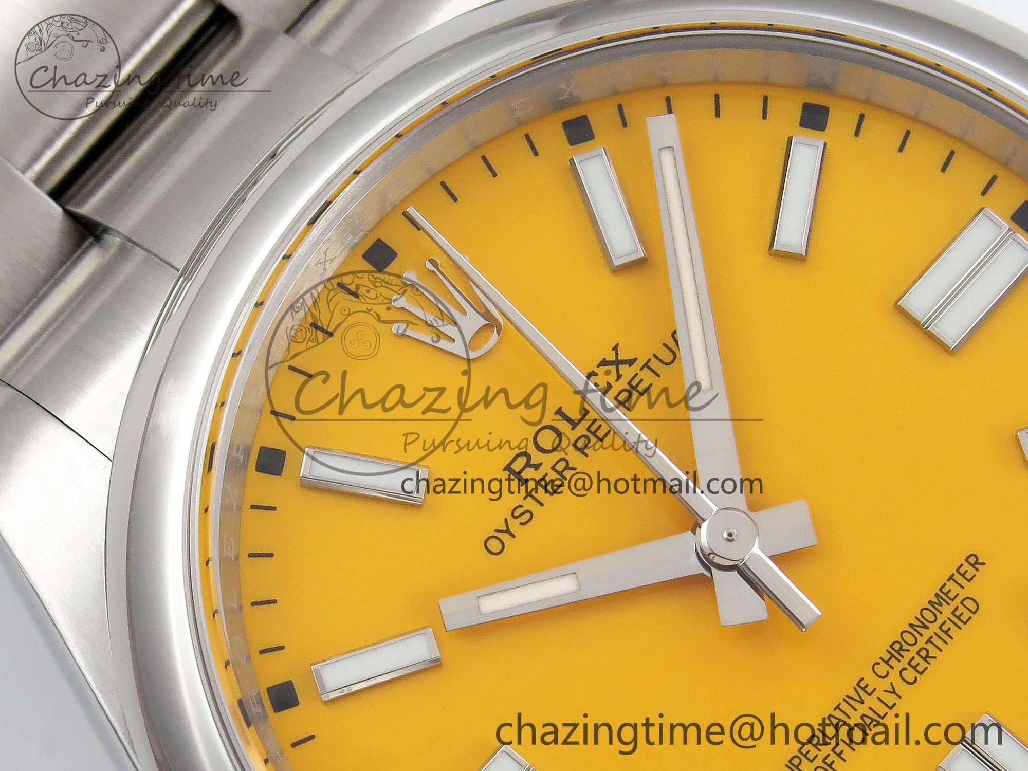 Oyster Perpetual 124300 41mm APF 1:1 Best Edition 904L Steel Yellow Dial VR3230