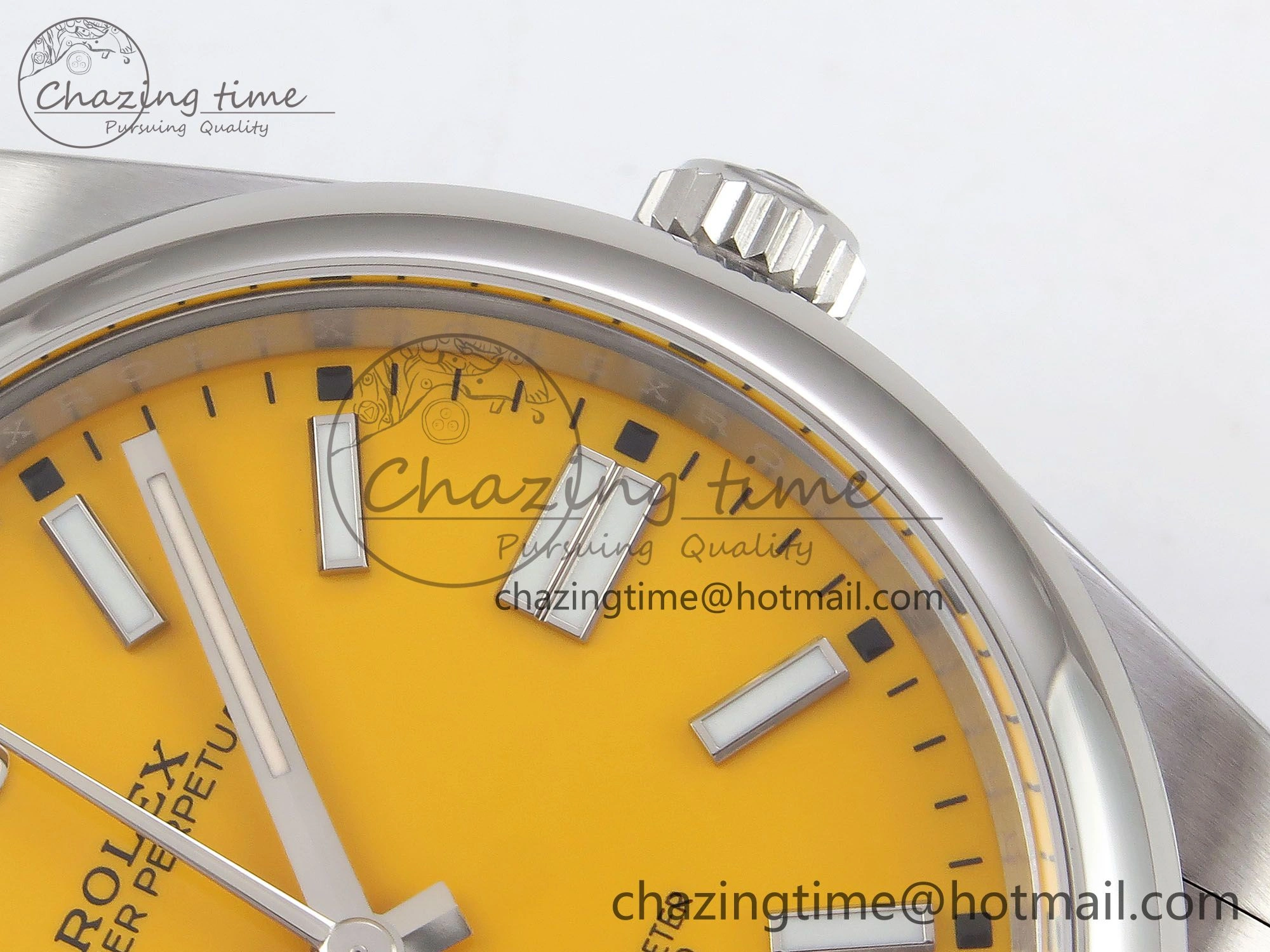Oyster Perpetual 124300 41mm APF 1:1 Best Edition 904L Steel Yellow Dial VR3230