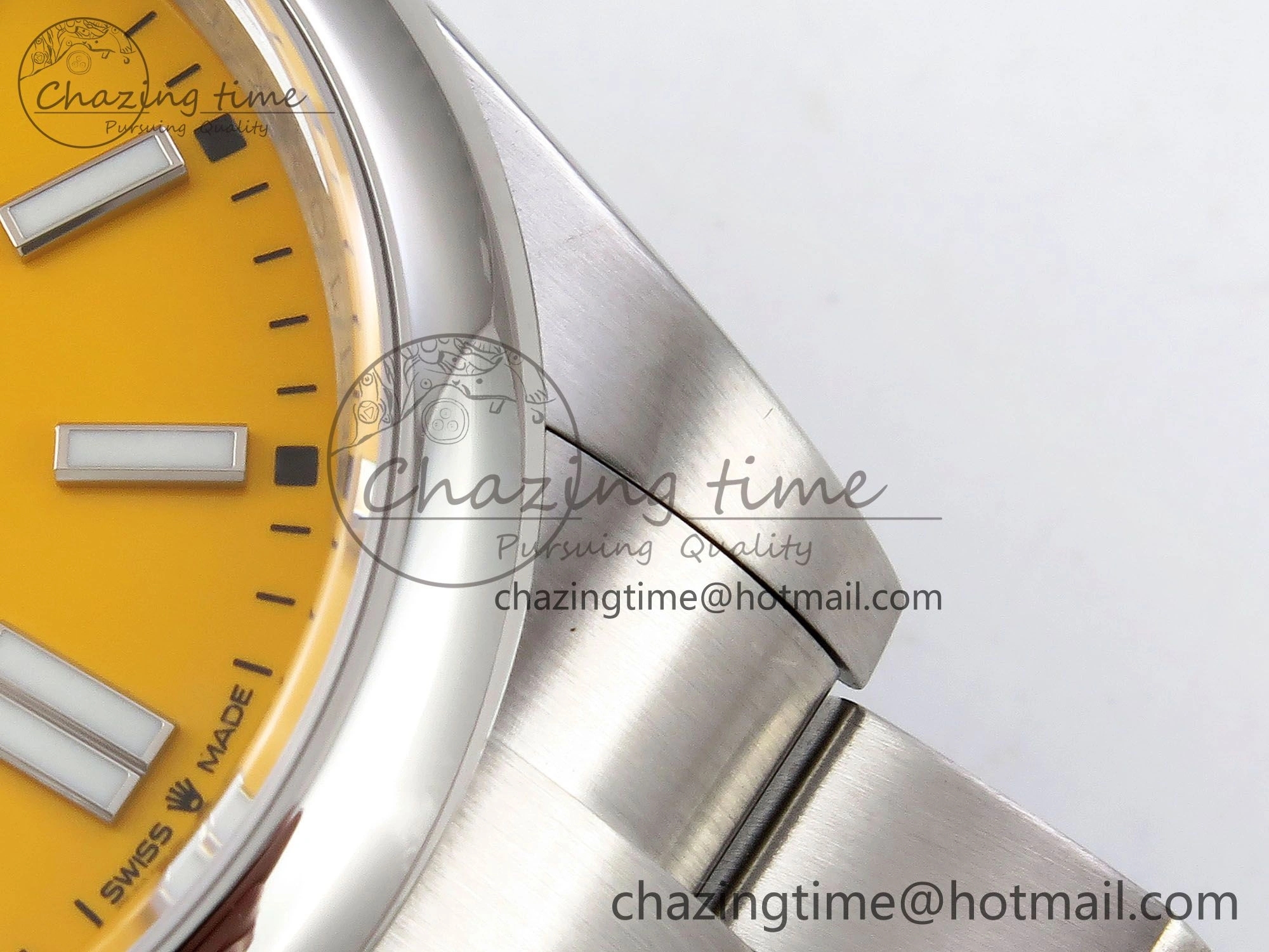 Oyster Perpetual 124300 41mm APF 1:1 Best Edition 904L Steel Yellow Dial VR3230