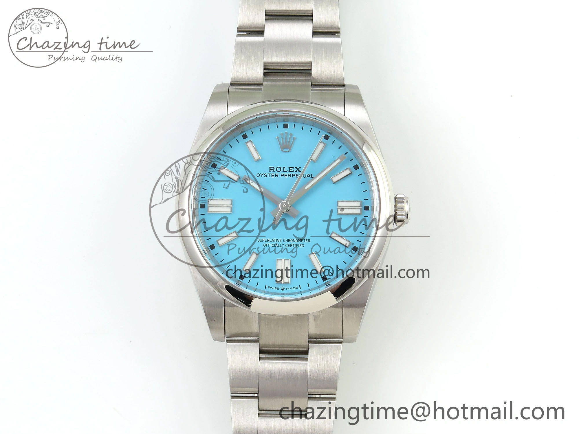 Oyster Perpetual 124300 41mm Clean 1:1 Best Edition 904L Steel Tiffany Blue Dial VR3230