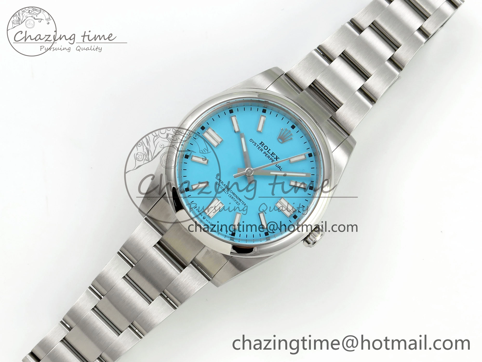 Oyster Perpetual 124300 41mm Clean 1:1 Best Edition 904L Steel Tiffany Blue Dial VR3230