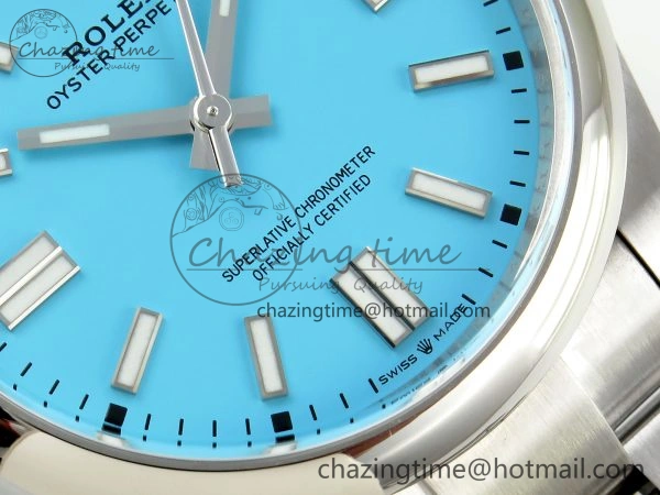 Oyster Perpetual 124300 41mm Clean 1:1 Best Edition 904L Steel Tiffany Blue Dial VR3230