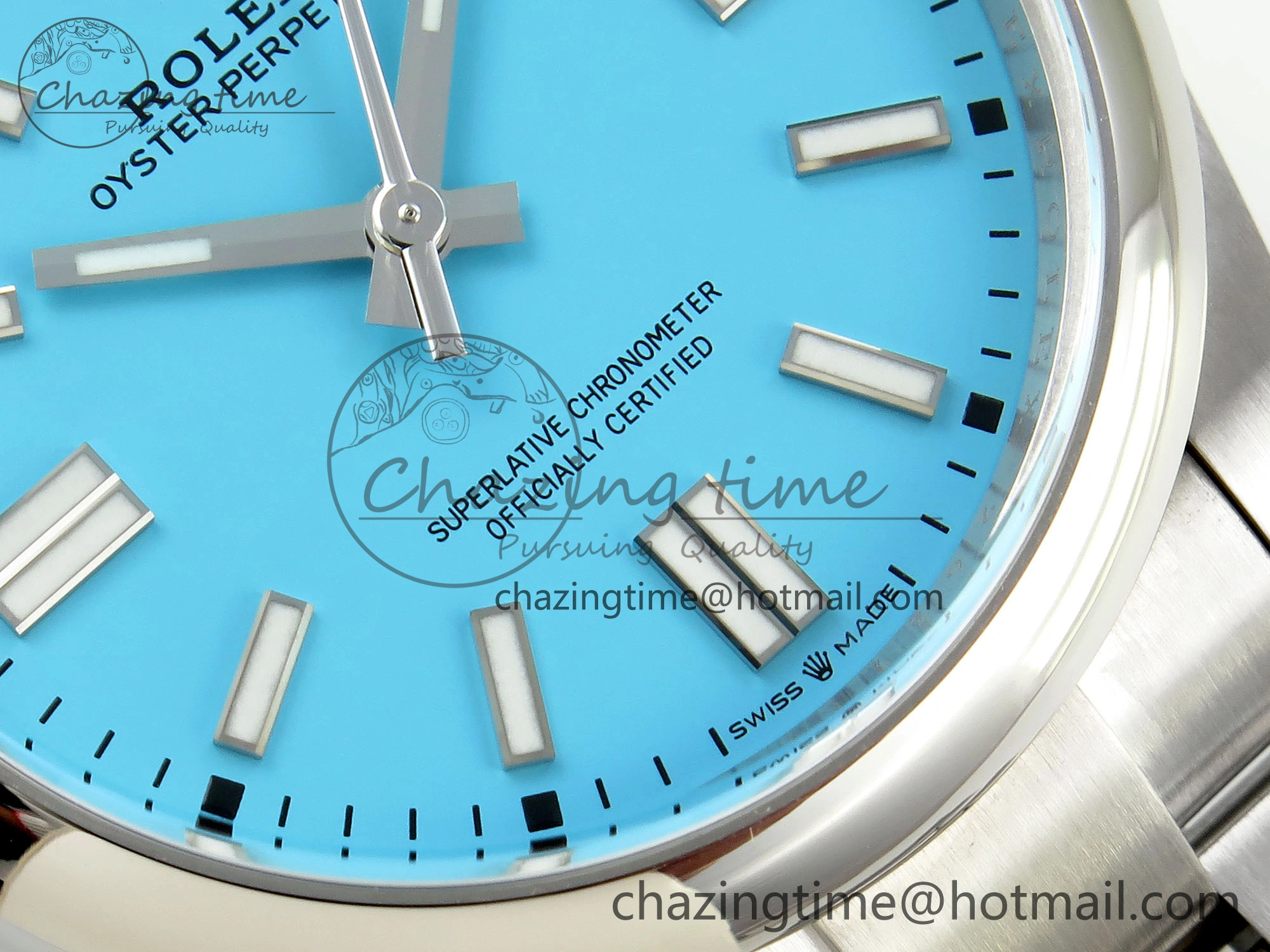 Oyster Perpetual 124300 41mm Clean 1:1 Best Edition 904L Steel Tiffany Blue Dial VR3230