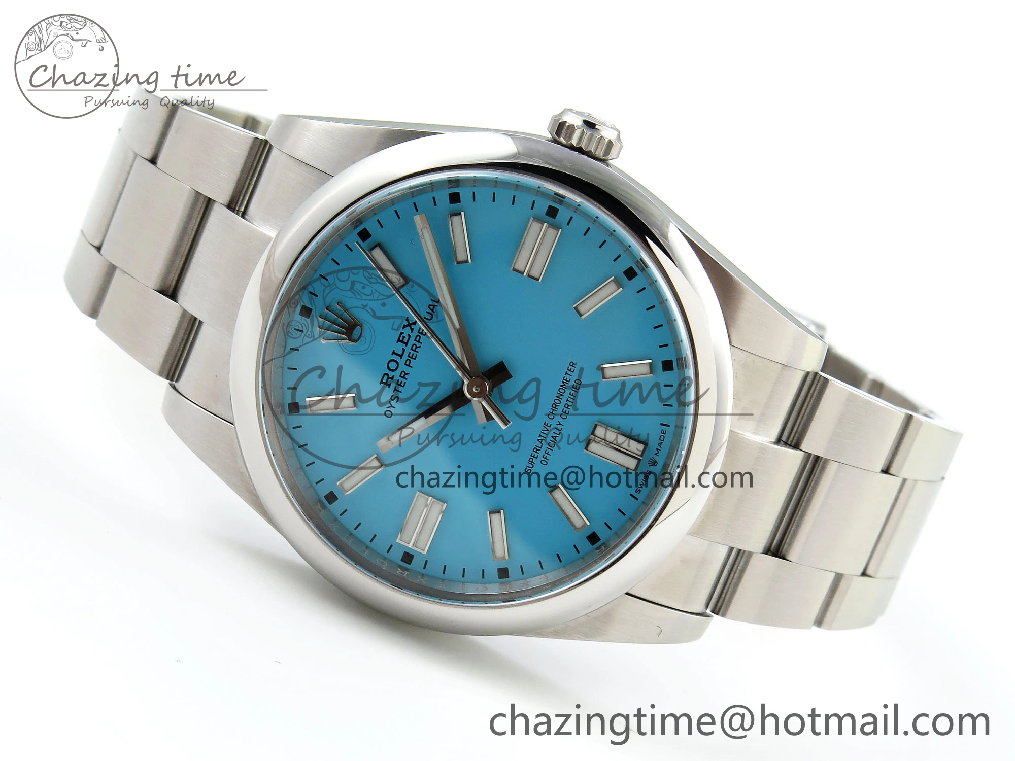Oyster Perpetual 124300 41mm Clean 1:1 Best Edition 904L Steel Tiffany Blue Dial VR3230