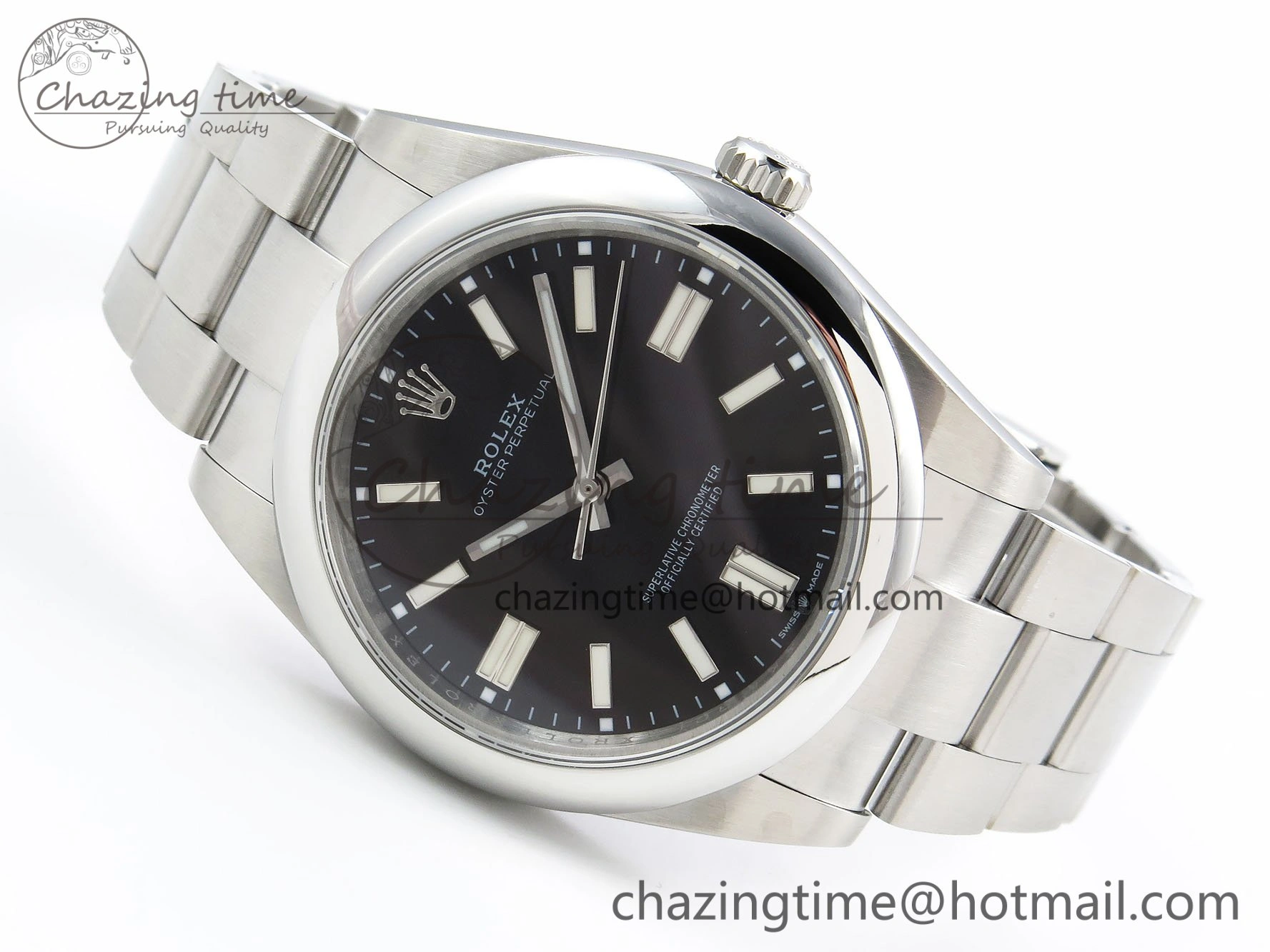 Oyster Perpetual 124300 41mm DIWF 1:1 Best Edition 904L Steel Black Dial A3230