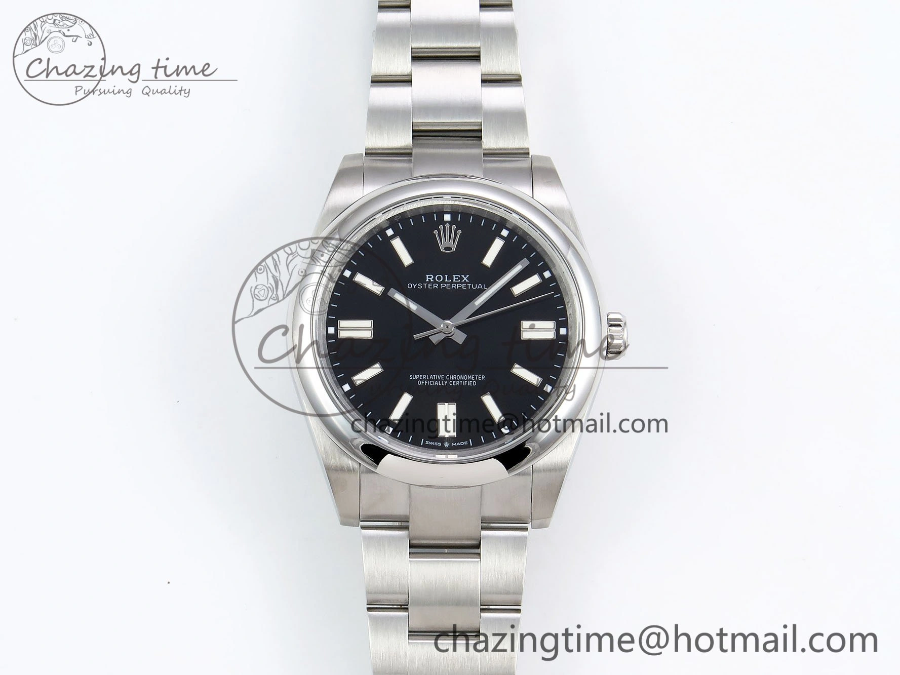 Oyster Perpetual 124300 41mm DIWF 1:1 Best Edition 904L Steel Black Dial A3230