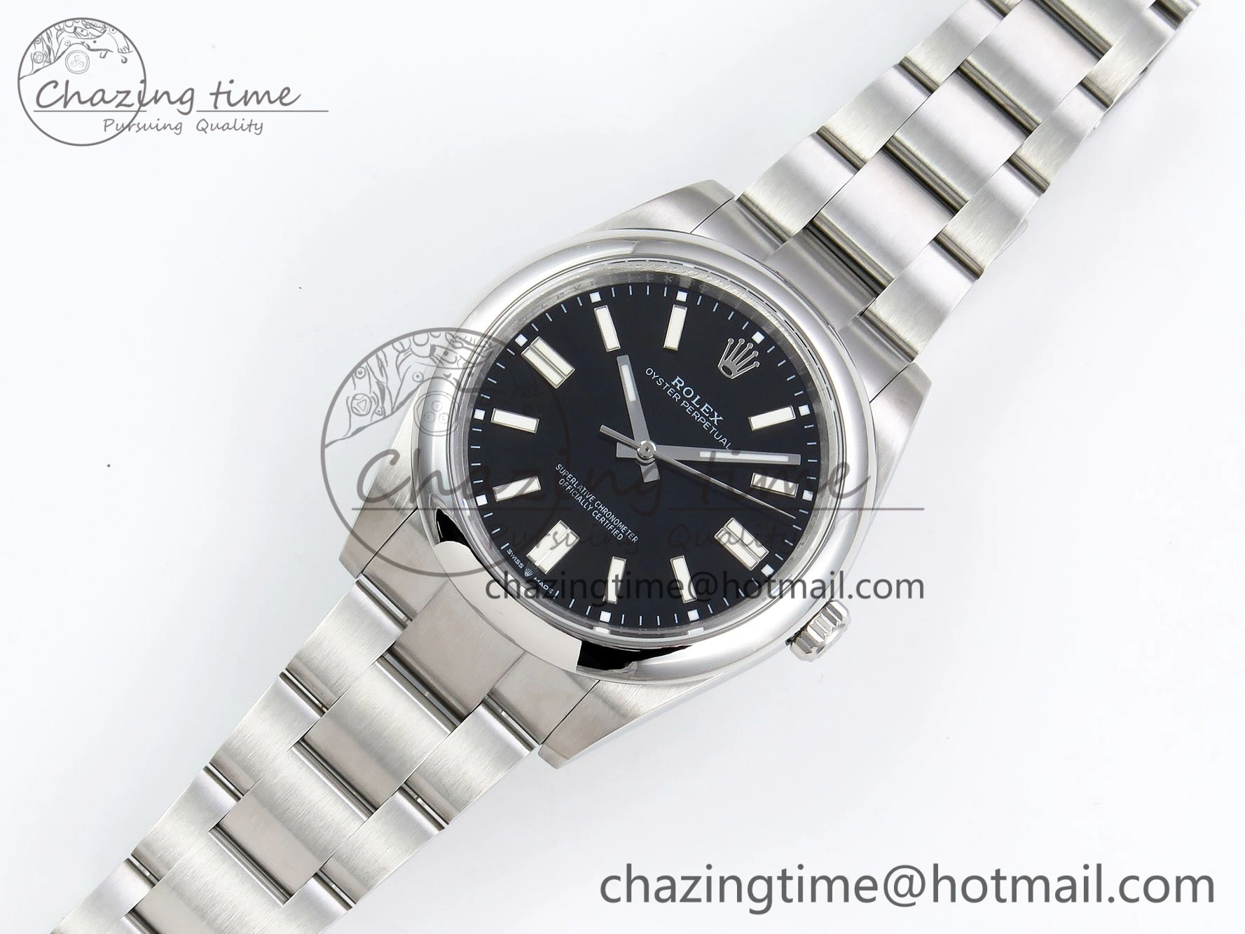 Oyster Perpetual 124300 41mm DIWF 1:1 Best Edition 904L Steel Black Dial A3230