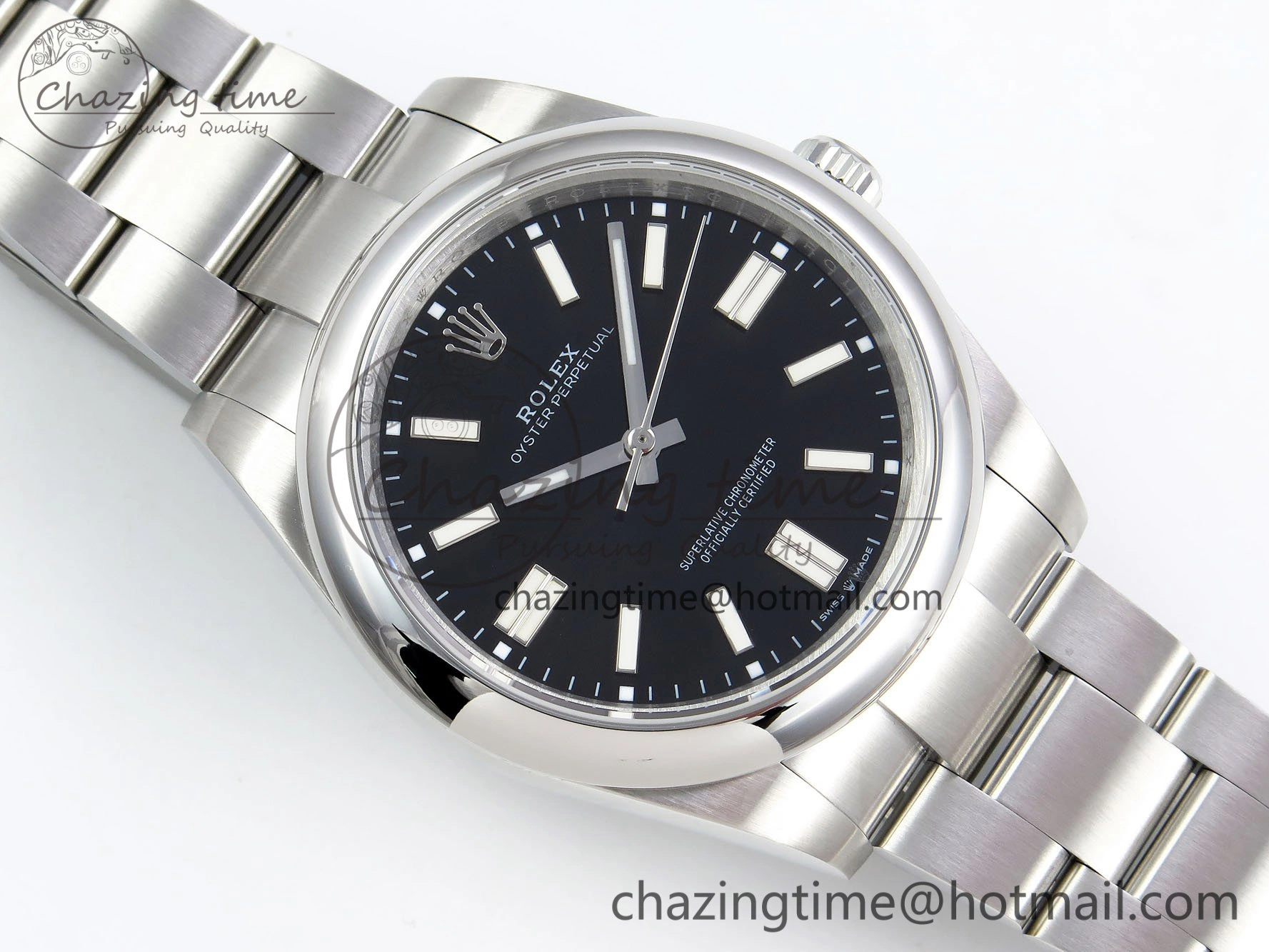 Oyster Perpetual 124300 41mm DIWF 1:1 Best Edition 904L Steel Black Dial A3230