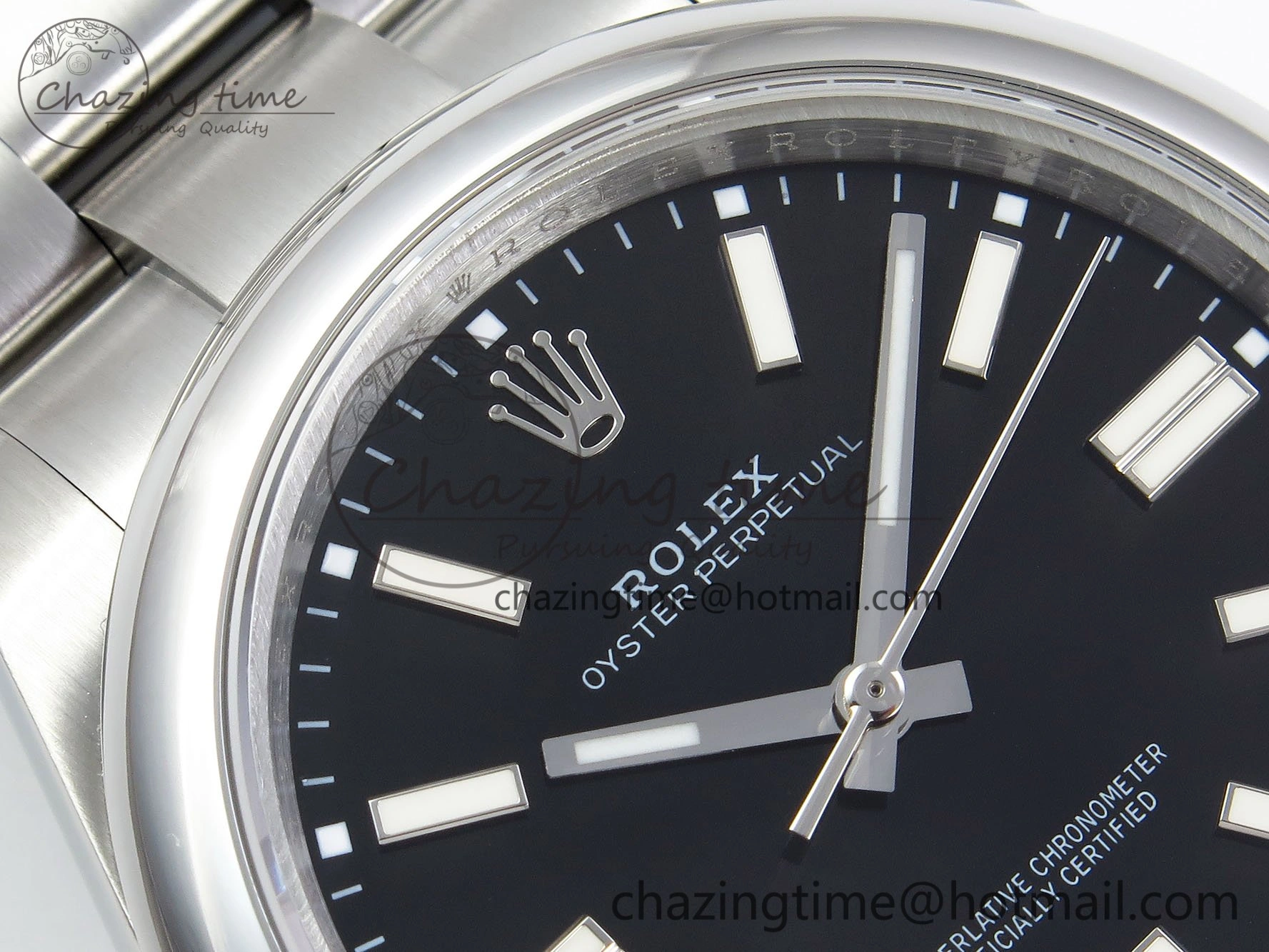 Oyster Perpetual 124300 41mm DIWF 1:1 Best Edition 904L Steel Black Dial A3230
