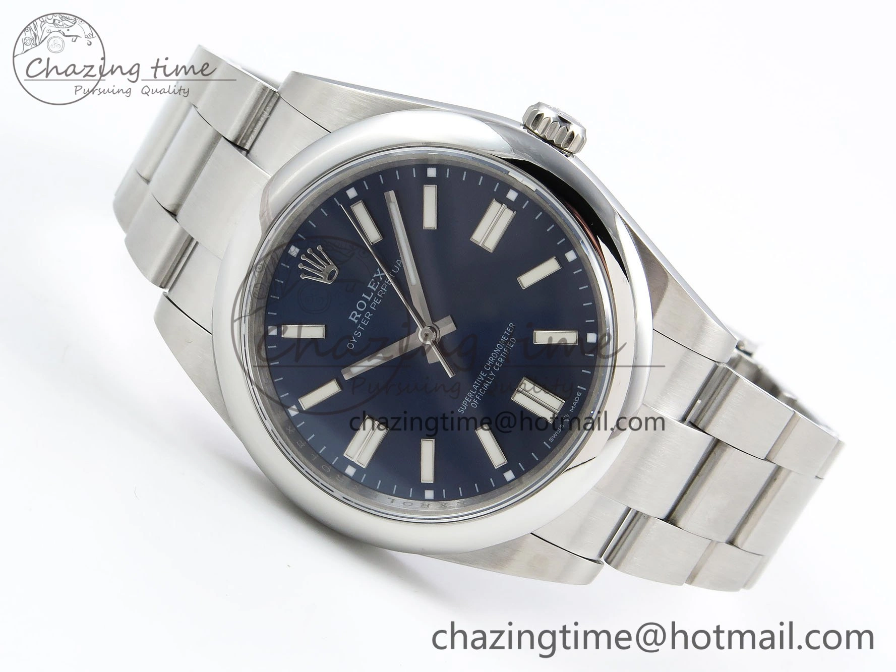 Oyster Perpetual 124300 41mm DIWF 1:1 Best Edition 904L Steel Blue Dial A3230