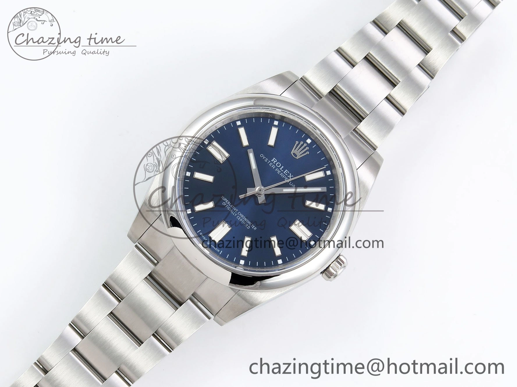 Oyster Perpetual 124300 41mm DIWF 1:1 Best Edition 904L Steel Blue Dial A3230