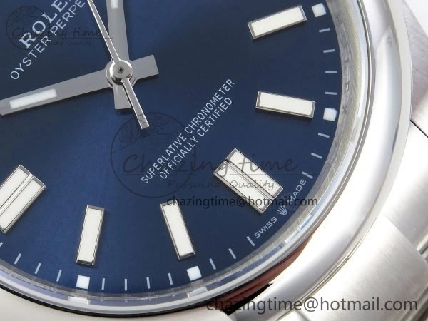 Oyster Perpetual 124300 41mm DIWF 1:1 Best Edition 904L Steel Blue Dial A3230