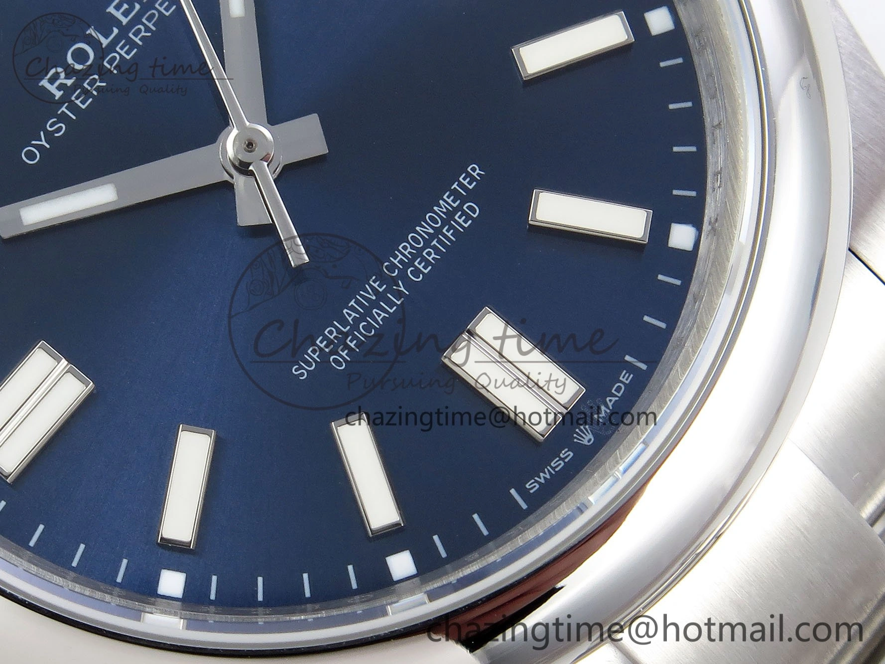Oyster Perpetual 124300 41mm DIWF 1:1 Best Edition 904L Steel Blue Dial A3230